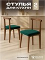 Стулья для кухни 2шт со спинкой мягкие деревянные 3934689DC