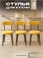Стулья для кухни 3 шт со спинкой мягкие деревянные 3934463DC