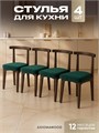 Стулья для кухни 4шт со спинкой мягкие деревянные 3934716DC